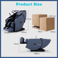 4D Full Body Massage Chair with Heating Shawl and Airbags
