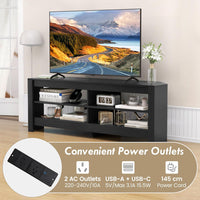 Corner TV Stand with Power Outlet