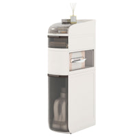 4/5/6-Tier Narrow Bathroom Storage Cabinet Slim Rolling Toilet Paper Organizer with Drawers