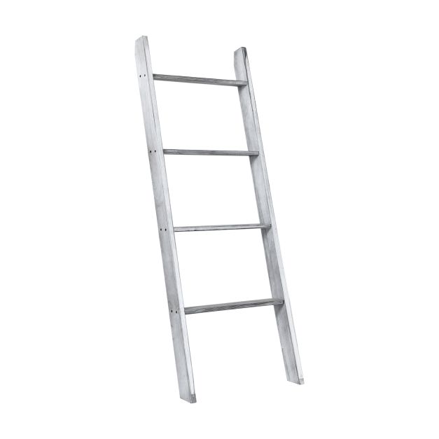4-Tier Wooden Wall Leaning Ladder Shelf