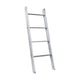 4-Tier Wooden Wall Leaning Ladder Shelf