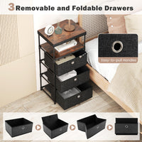 Narrow Dresser with 5 Drawers Slim Storage Tower Space-Saving Chest of Drawers