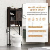 Over-The-Toilet 4-Tier Storage Cabinet