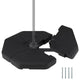 4 Pieces Cantilever Umbrella Base 192kg with Sealed Inlets and Handles