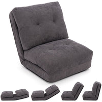5-Level Adjustable Floor Chair with Back Support & Padded Cushions for Reading
