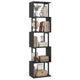 5-Tier Modern Bookshelf with Sturdy Metal Frame for Home Office and Living Room