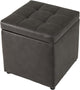Giantex 40CM Cube Ottoman, Pouffe Storage Box Lounge Seat Footstools