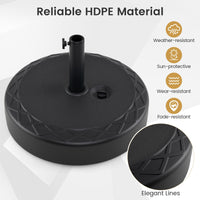 52kg Fillable Round Umbrella Base 55cm for 39-49mm Poles