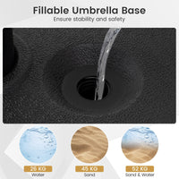 52kg Fillable Round Umbrella Base 55cm for 39-49mm Poles