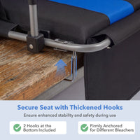 54 CM Foldable Stadium Seat with Back Support for Outdoor Sports Events