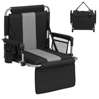 54 CM Foldable Stadium Seat with Back Support for Outdoor Sports Events