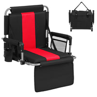 54 CM Foldable Stadium Seat with Back Support for Outdoor Sports Events