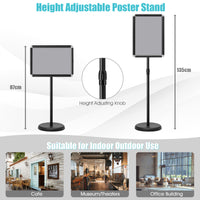 Giantex Floor Poster Stand Stand Height Adjustable