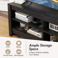 Corner TV Stand with Power Outlet