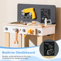 Wooden Play Workbench with Tools Set