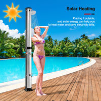 38L Outside Drench Shower, Freestanding Outdoor Shower with Rotating Shower Head