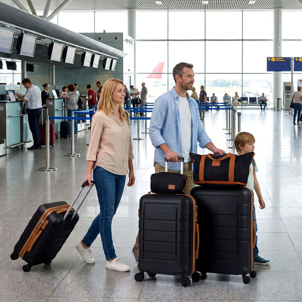 5-Piece Luggage Set with TSA Lock and 4 Spinner Wheels