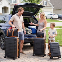 5-Piece Luggage Set with TSA Lock and 4 Spinner Wheels