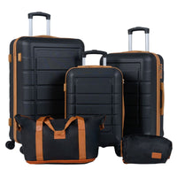 5-Piece Luggage Set with TSA Lock and 4 Spinner Wheels