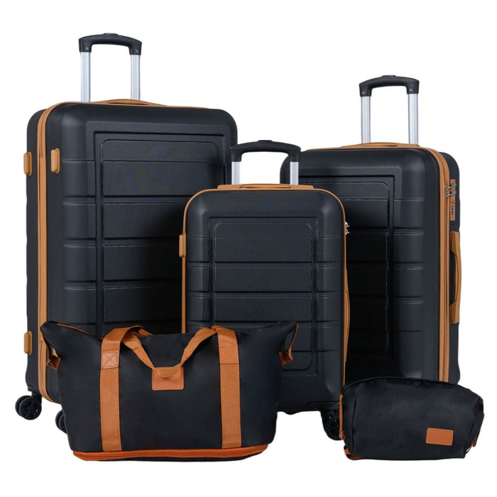 5-Piece Luggage Set with TSA Lock and 4 Spinner Wheels