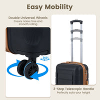 5-Piece Luggage Set with TSA Lock and 4 Spinner Wheels