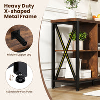 6-Cube Storage Organizer with Open Compartments for Living Room and Dining Room