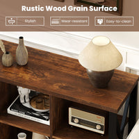 6-Cube Storage Organizer with Open Compartments for Living Room and Dining Room