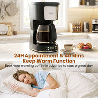 6-Cup Drip Coffee Maker for Home and Office