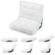 6‑Position Reclining Floor Chair with Soft Fabric and Metal Frame for Living Room
