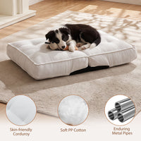 6‑Position Reclining Floor Chair with Soft Fabric and Metal Frame for Living Room