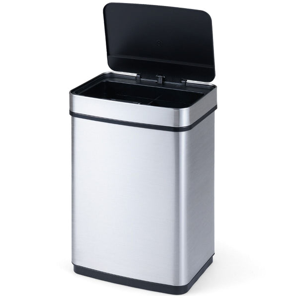 60L Automatic Touchless Waste Bin with Dual Compartments