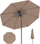3 m Solar Patio Umbrella w/ 96 LED Lights, 9 Modes