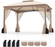 10 X 12 FT Patio Gazebo with Netting Walls