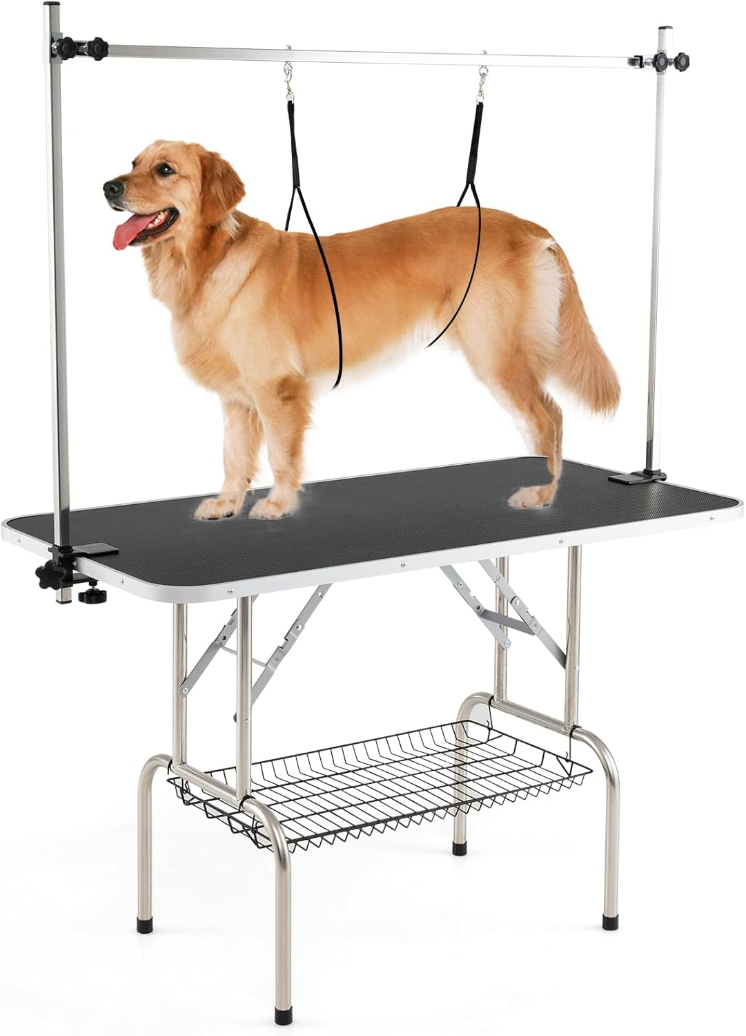 Dog Grooming Table, Foldable Home Pet Bathing Station