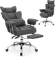 Heavy Duty Executive Office Chair with Retractable Footrest, 180 kg Weight Capacity