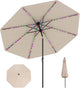 3 m Solar Patio Umbrella w/ 96 LED Lights, 9 Modes