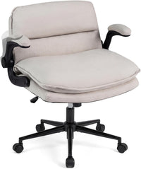 Criss Cross Chair on Wheels with Flip-up Arms Adjustable Height