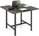 Giantex 100cm Square Conference Table, Meeting Room Table with Thickened Tabletop