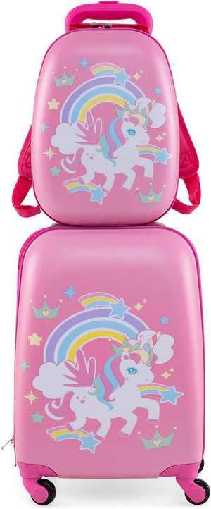 2 PCS Carry-on Luggage Set W/Spinner Wheels