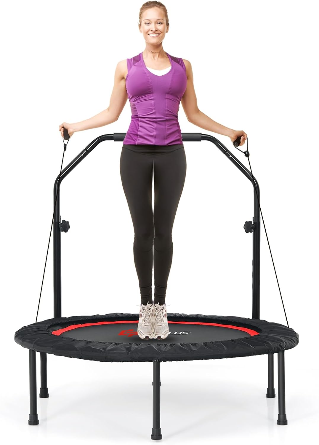 40” Foldable Trampoline with 2 Resistance Bands