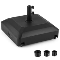 68 KG Umbrella Stand with Wheels and Adjustable Knobs Fits 32-48 mm Poles