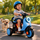 6V Kids Ride on Motorcycle with Light-Up Deck and Music for 3+ Years Old