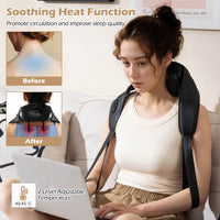 Neck Shoulder Massager for Pain Relief w/2 Heating Levels