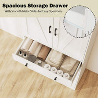 183cm Tall Kitchen Cabinet Farmhouse Cupboard Cabinet Versatile Storage