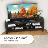 Corner TV Stand with Power Outlet