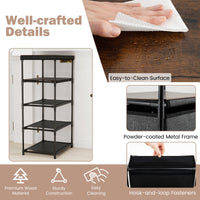 Narrow Dresser with 5 Drawers Slim Storage Tower Space-Saving Chest of Drawers