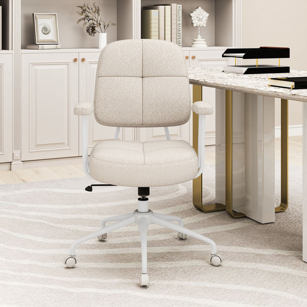 Upholstered Task Chair Adjustable Swivel Chair