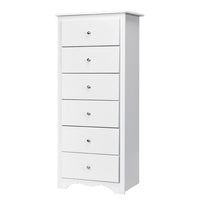 Giantex Chest of 6 Drawers, Free Standing Storage Cabinet, Wooden Storage Dresser Tallboy Cabinet