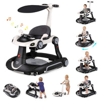 6-in-1 Baby Walker with Canopy for 7-18 Months