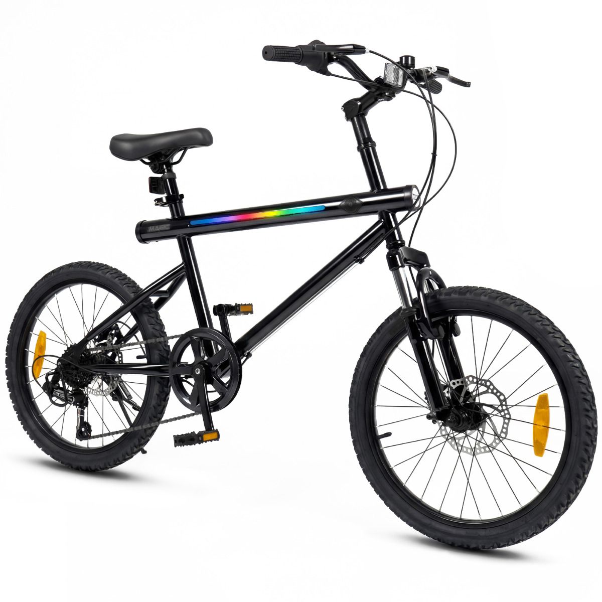 6-Speed Commuter Bicycle with Stereo Speakers and 2 Disc Brakes